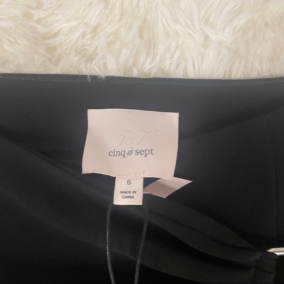 🚨SOLD🚨NWT Cinq a Sept Connor Cascade Pants - Black - Picture 7 of 14